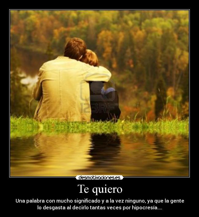 Te quiero -