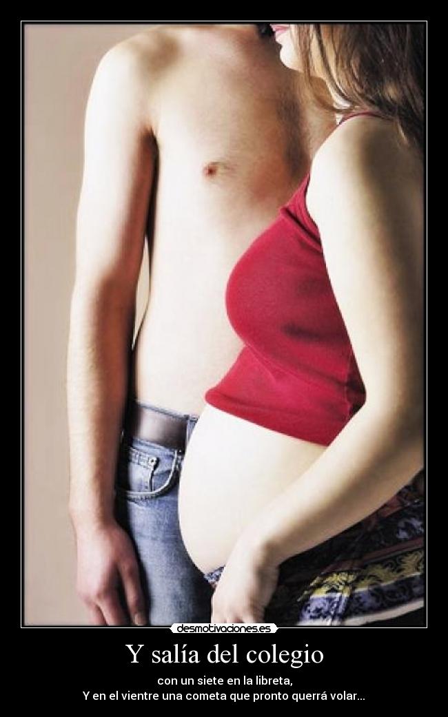 Y salía del colegio - con un siete en la libreta,
Y en el vientre una cometa que pronto querrá volar...