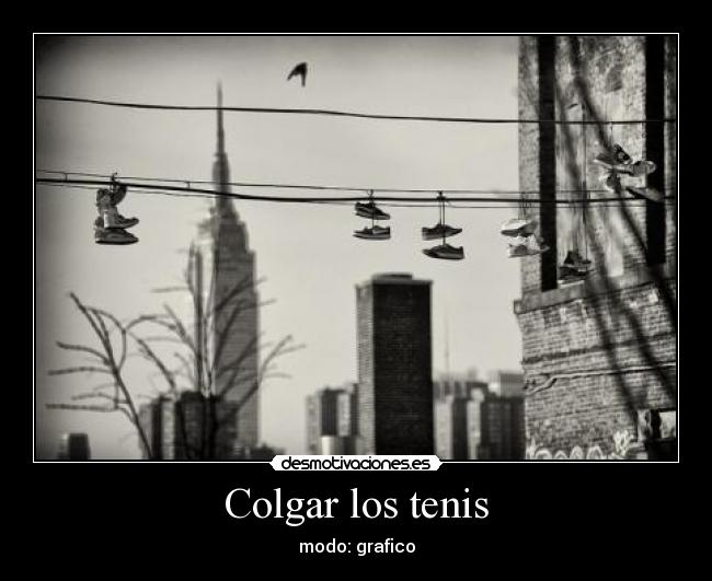 Colgar los tenis - modo: grafico