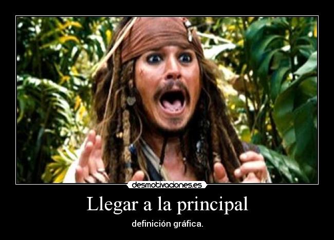 Llegar a la principal - definición gráfica.