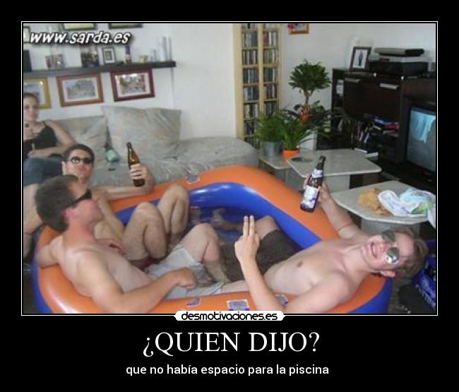 ¿QUIEN DIJO? - que no había espacio para la piscina