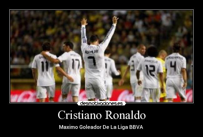 Cristiano Ronaldo - Maximo Goleador De La Liga BBVA 