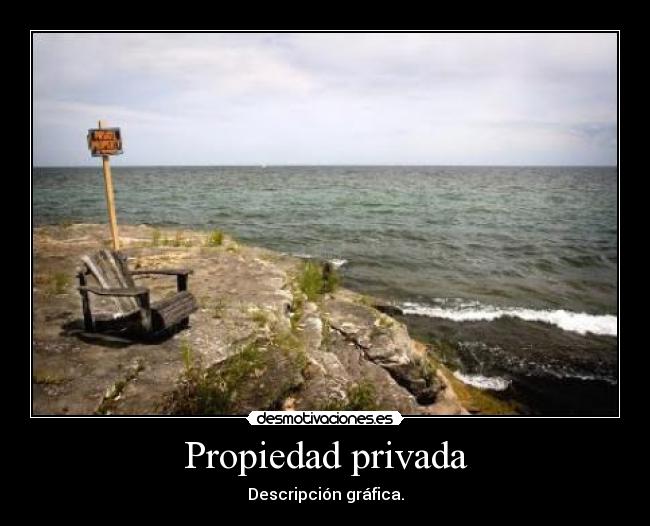 Propiedad privada - Descripción gráfica.
