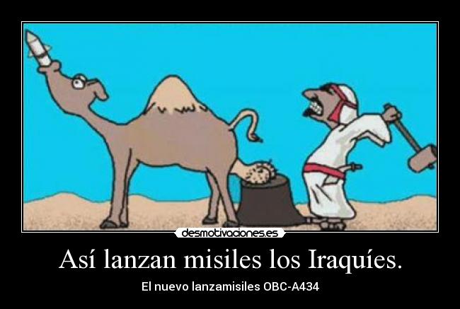 Así lanzan misiles los Iraquíes. -