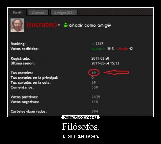 Filósofos. - Ellos si que saben.