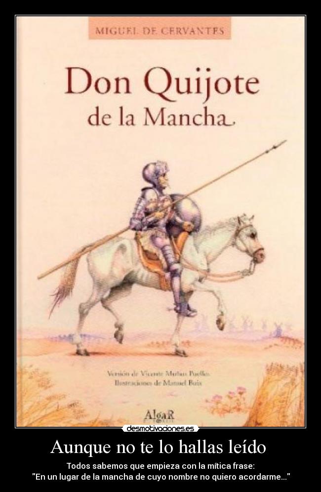 Aunque no te lo hallas leído  - 