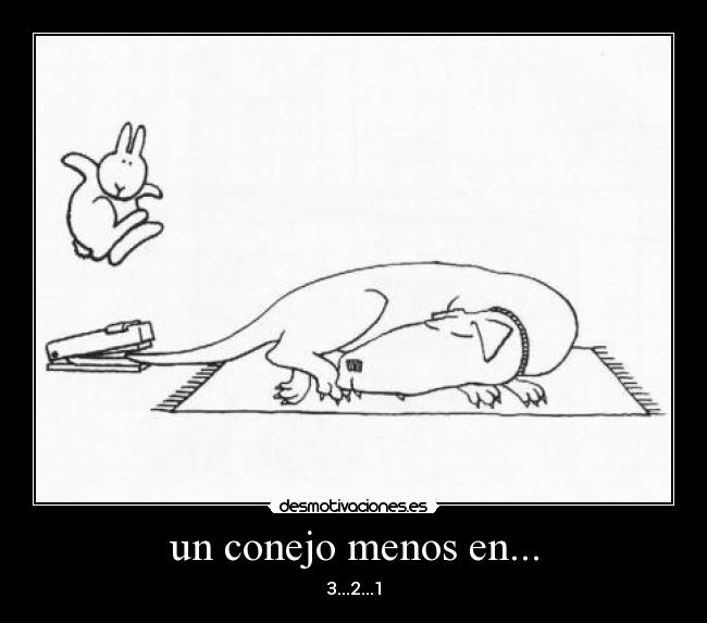 un conejo menos en... - 3...2...1