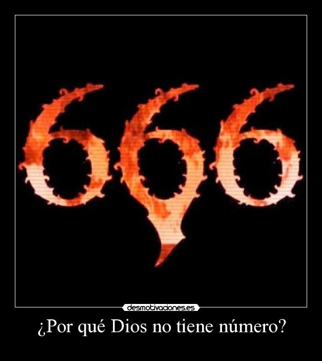 ¿Por qué Dios no tiene número? -