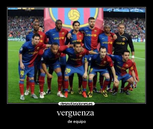 verguenza  - de equipo
