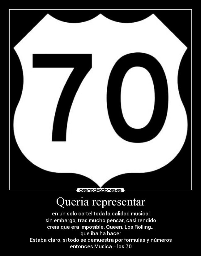 Queria representar -