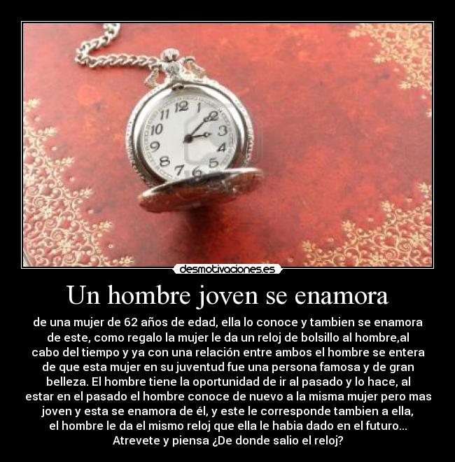 Un hombre joven se enamora - 