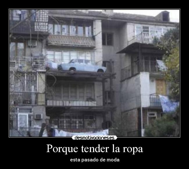 Porque tender la ropa - esta pasado de moda