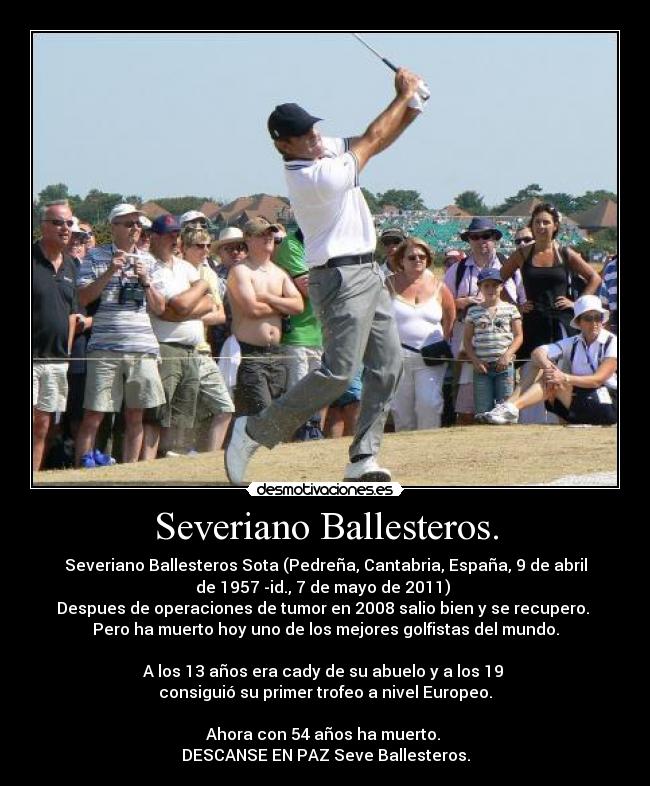 Severiano Ballesteros. - 