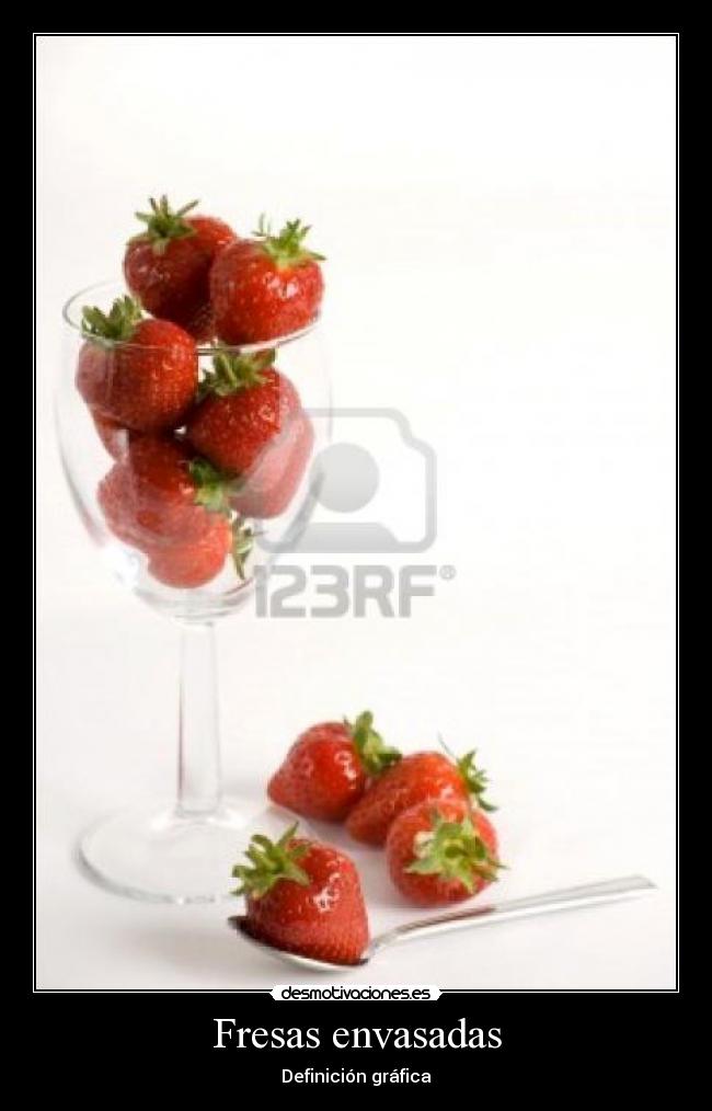 Fresas envasadas - Definición gráfica
