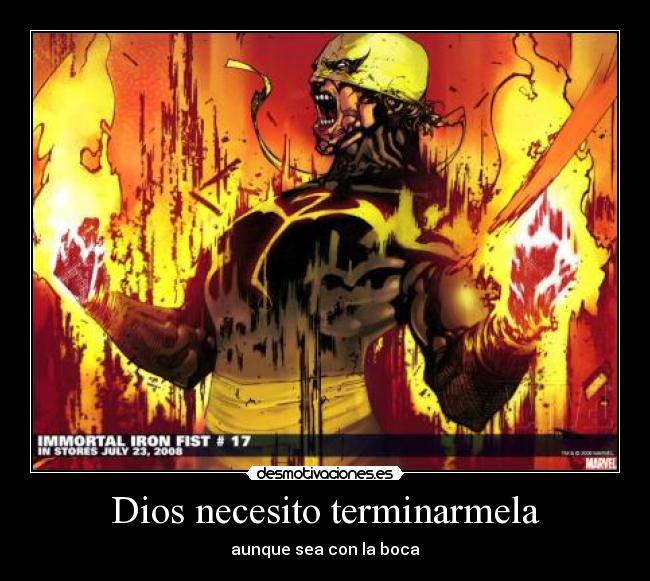 Dios necesito terminarmela -