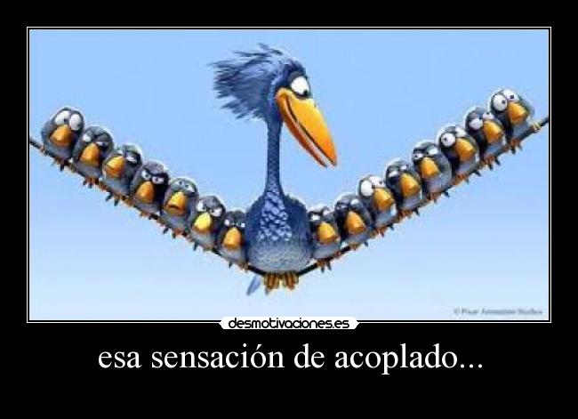 esa sensación de acoplado... -