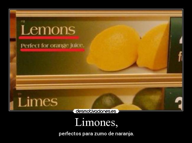 Limones, - 