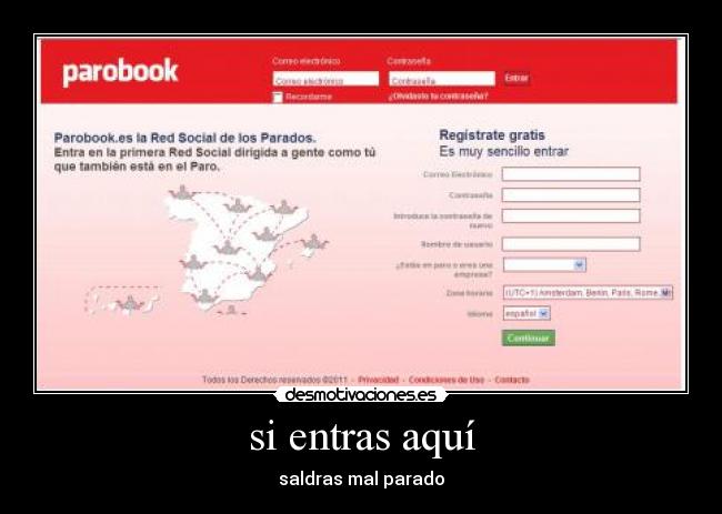 si entras aquí - saldras mal parado