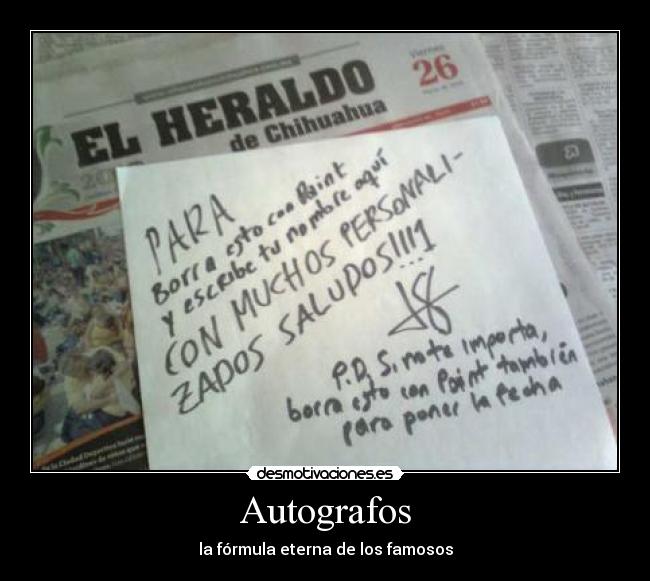 carteles autografos paint copia pega desmotivaciones