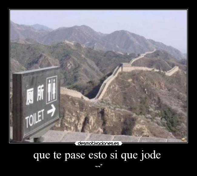 que te pase esto si que jode -