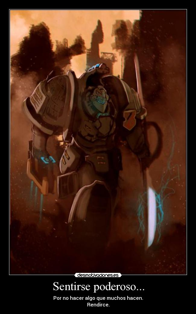 carteles jamas rendirce poderoso desmotivaciones