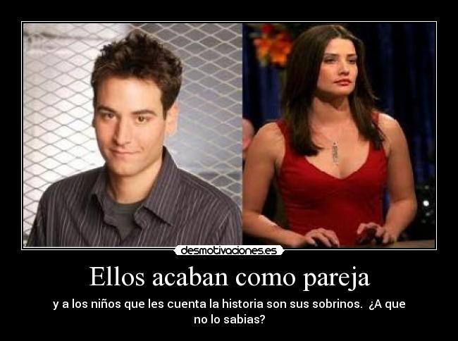 Ellos acaban como pareja - y a los niños que les cuenta la historia son sus sobrinos.  ¿A que no lo sabias?