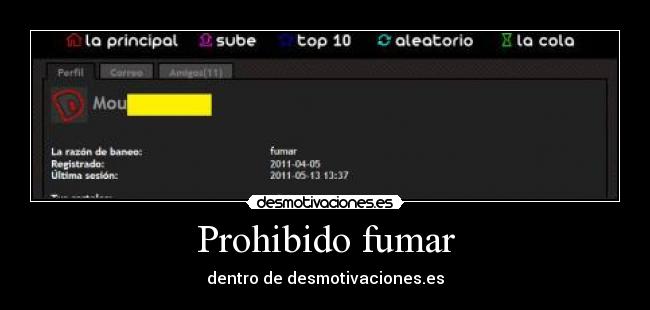 Prohibido fumar - dentro de desmotivaciones.es