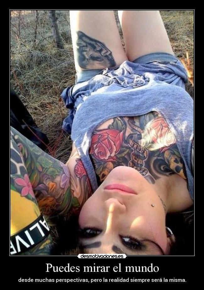 Puedes mirar el mundo -