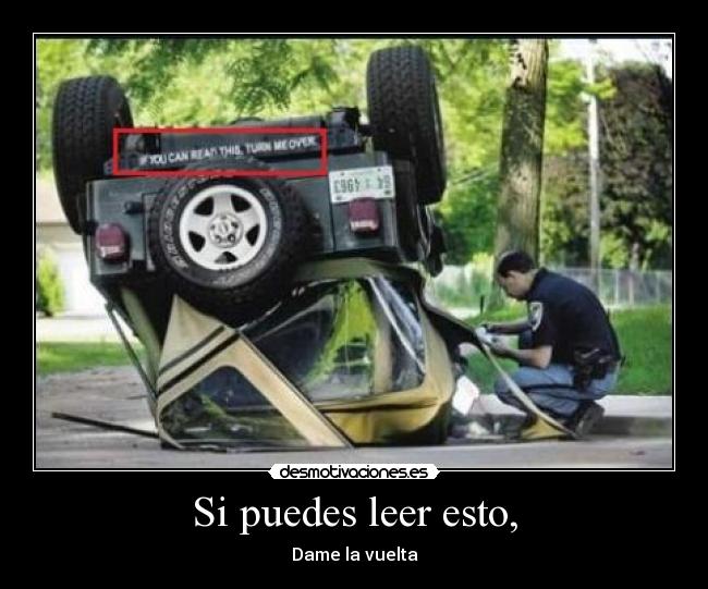 Si puedes leer esto, -