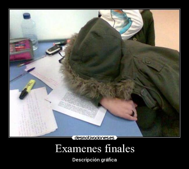 Examenes finales - Descripción gráfica