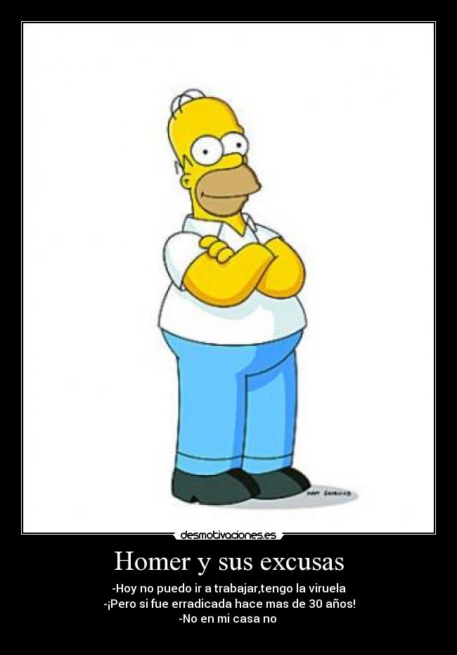 Homer y sus excusas -