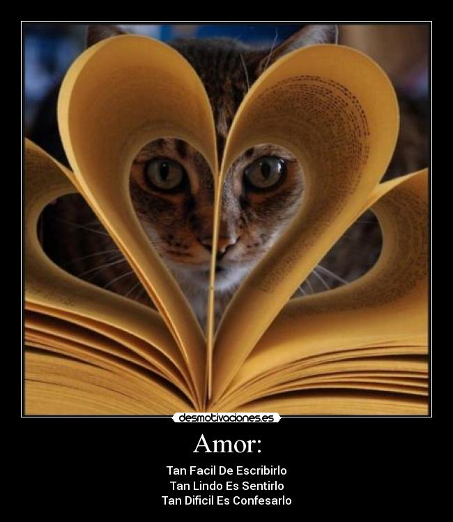 Amor: - Tan Facil De Escribirlo
Tan Lindo Es Sentirlo
Tan Dificil Es Confesarlo