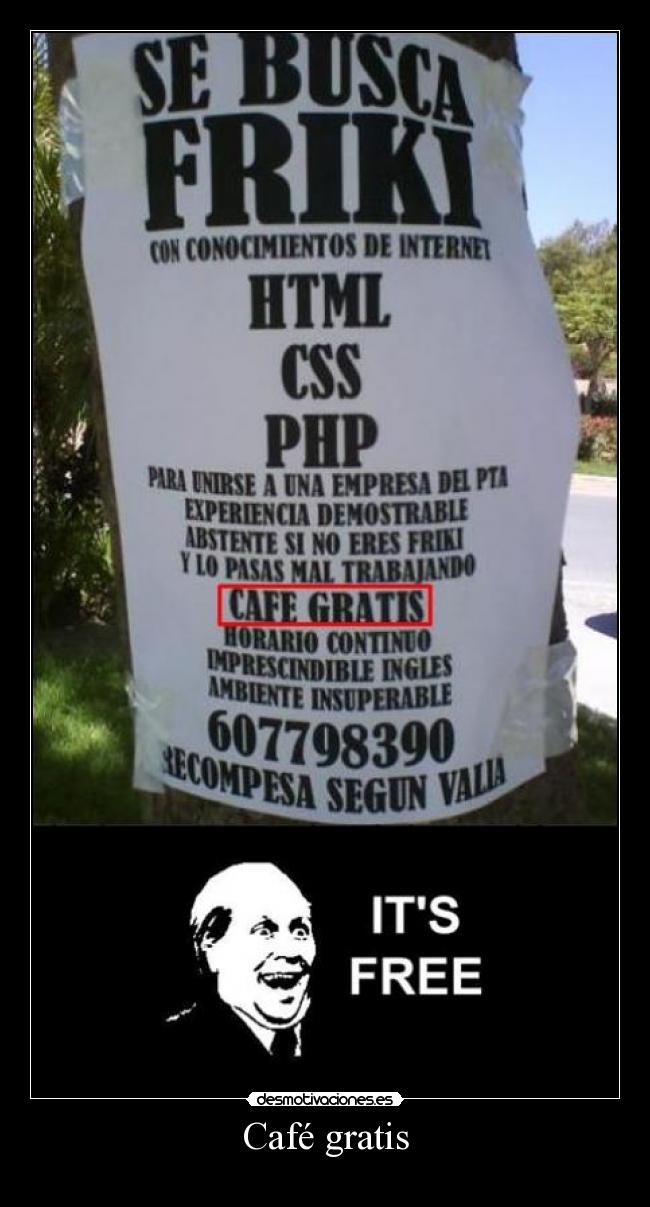Café gratis -