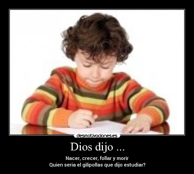 carteles dios estudiar desmotivaciones