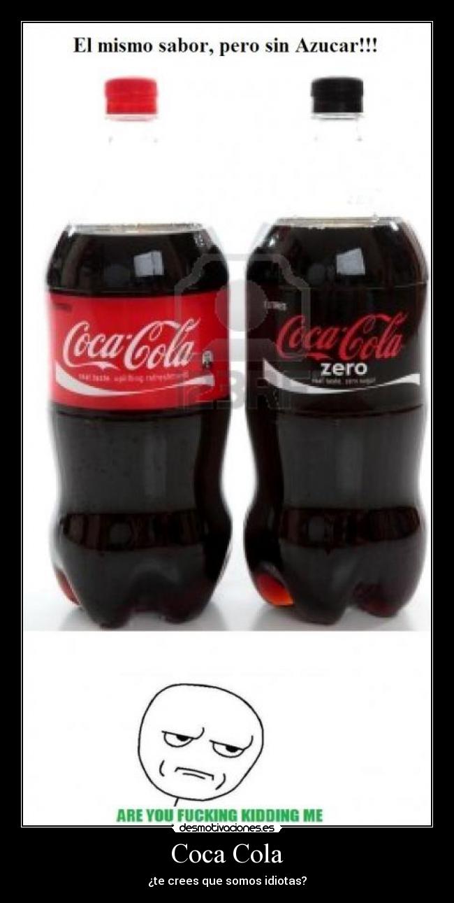carteles cocacola zero desmotivaciones