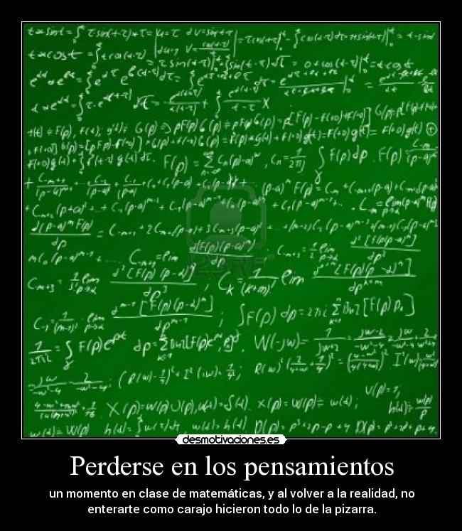 Perderse en los pensamientos - 