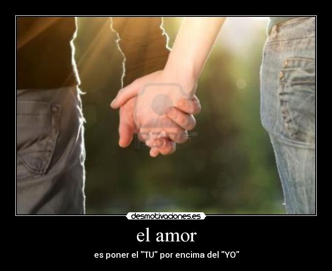 el amor -