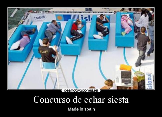 Concurso de echar siesta - 