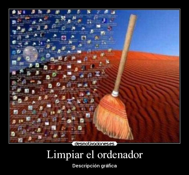 Limpiar el ordenador - Descripción gráfica