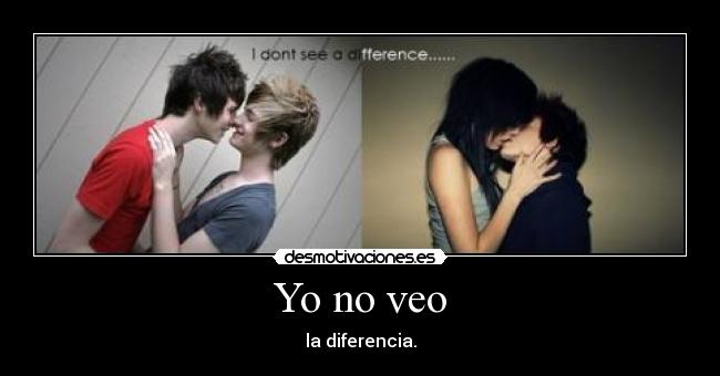 Yo no veo - la diferencia.