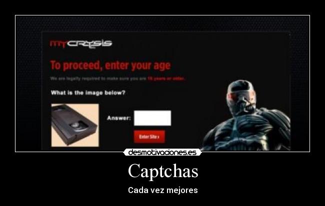 carteles mejores captchas beta desmotivaciones