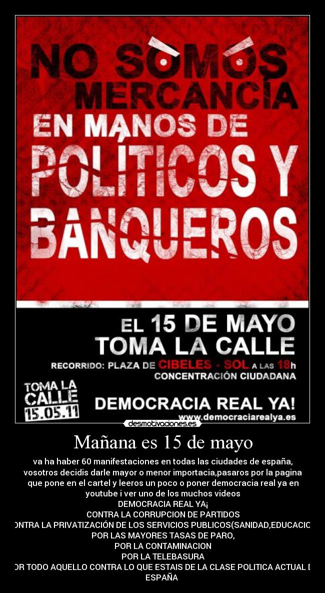 Mañana es 15 de mayo - 