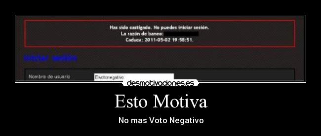 Esto Motiva - No mas Voto Negativo