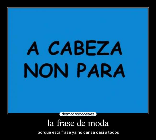 la frase de moda -