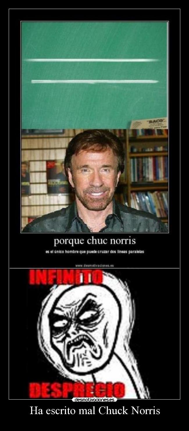 Ha escrito mal Chuck Norris - 