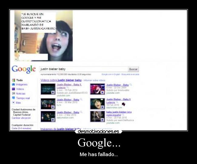 Google... - Me has fallado...