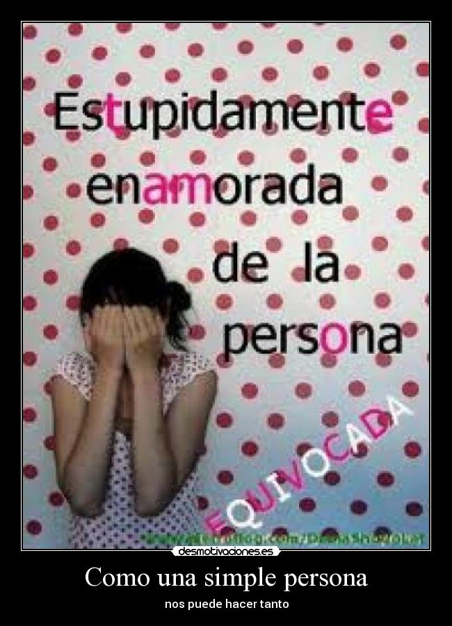 Como una simple persona - 