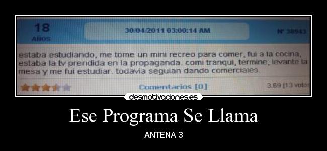 Ese Programa Se Llama - ANTENA 3