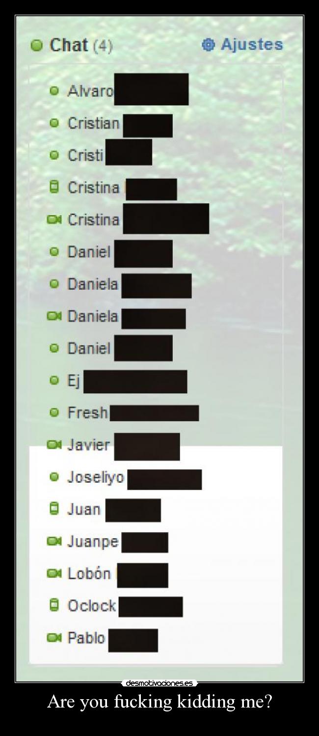 Are you fucking kidding me? -