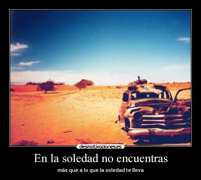 carteles soledad desierto desmotivaciones